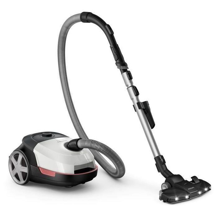 Philips XD6122/12 Aspirador cilíndrico con bolsa, 900 W, 4 L, Blanco polar 0 Philips XD6122/12 Aspirador cilíndrico con bolsa, 900 W, 4 L, Blanco polar 0