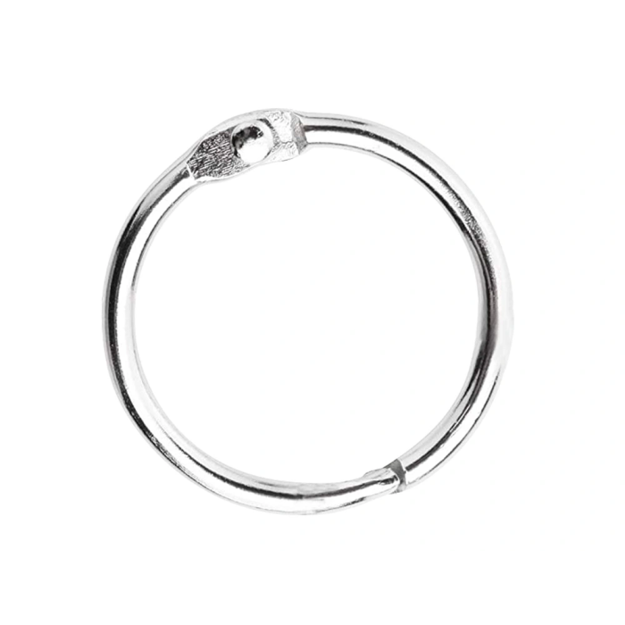 Liderpapel Anilla Bisagra Niquelada Metálica Diámetro 20 mm Caja 20 Unidades 4