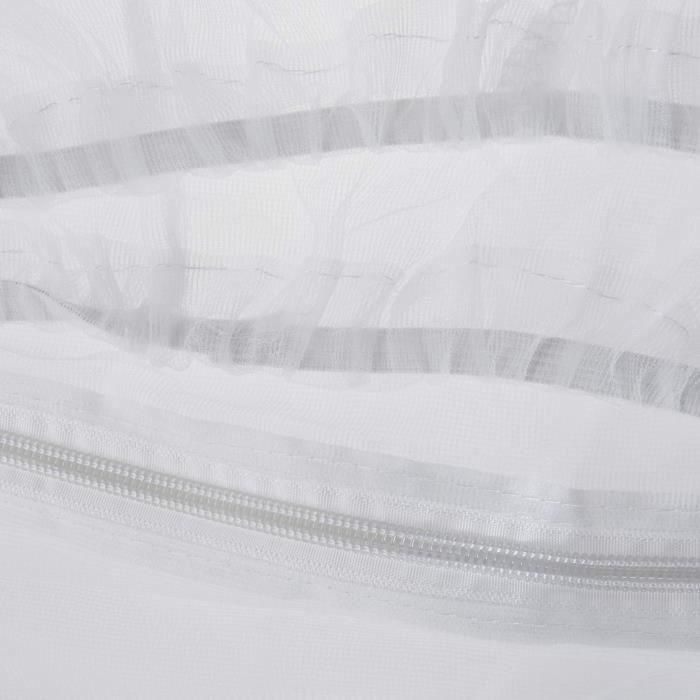 Domiva Mosquitera Funda Adaptable para Cunas 60x120 y 70x140 cm, 100% Poliéster, Cremallera que Brilla en la Oscuridad, Blanco 1 Domiva Mosquitera Funda Adaptable para Cunas 60x120 y 70x140 cm, 100% Poliéster, Cremallera que Brilla en la Oscuridad, Blanco 1
