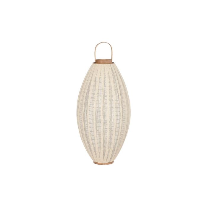 Portavelas Home ESPRIT Blanco Marrón Madera Cristal 38 x 38 x 84 cm Portavelas Home ESPRIT Blanco Marrón Madera Cristal 38 x 38 x 84 cm