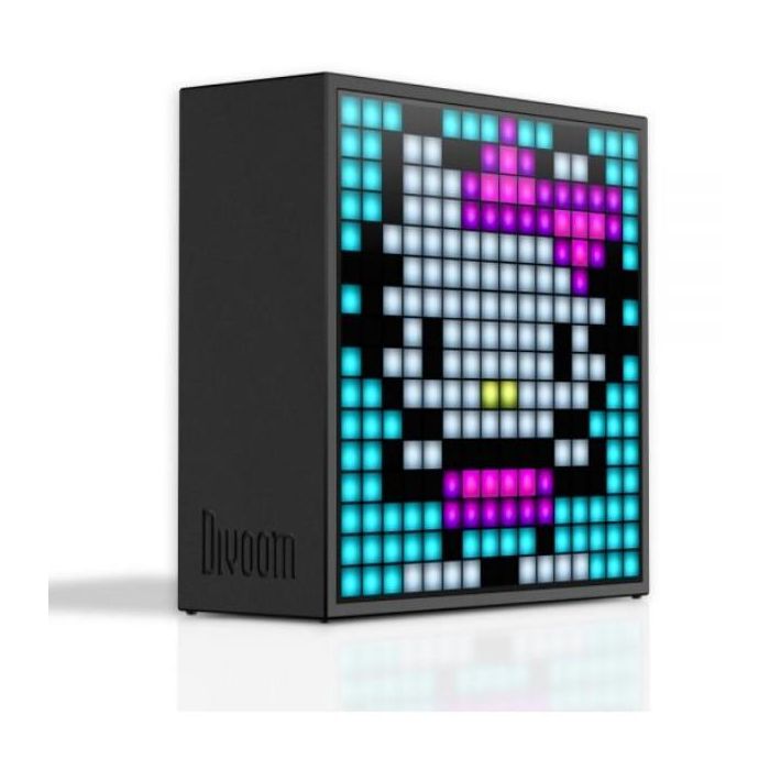 Divoom Timebox Evo Altavoz Bluetooth Inalámbrico Portátil Negro con Iluminación LED 6W 1