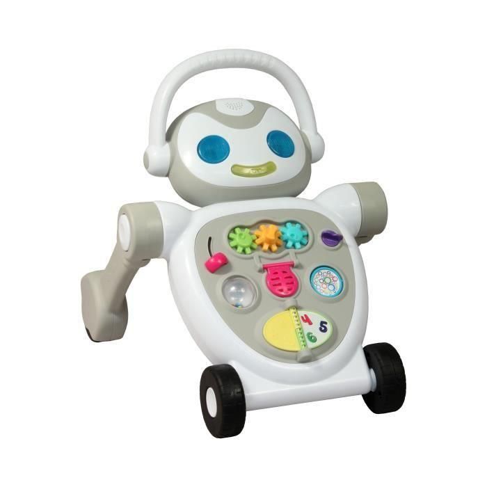 Andador para Bebé - BAMBISOL - Nono el Robot - De 10 a 36 meses - Parlante - Musical - Juegos Electrónicos Interactivos - Blanco Andador para Bebé - BAMBISOL - Nono el Robot - De 10 a 36 meses - Parlante - Musical - Juegos Electrónicos Interactivos - Blanco