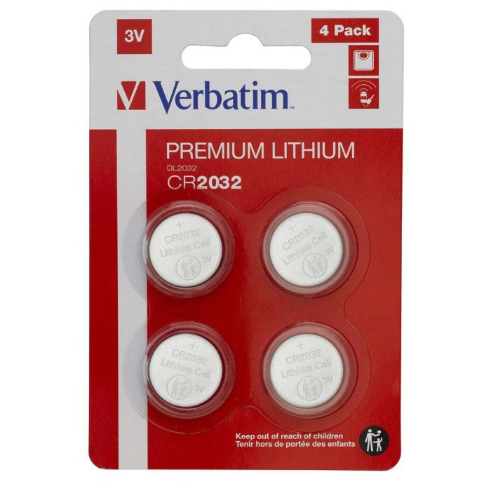 Verbatim CR2032 3V Lithium Battery (4 pack) Verbatim CR2032 3V Lithium Battery (4 pack)