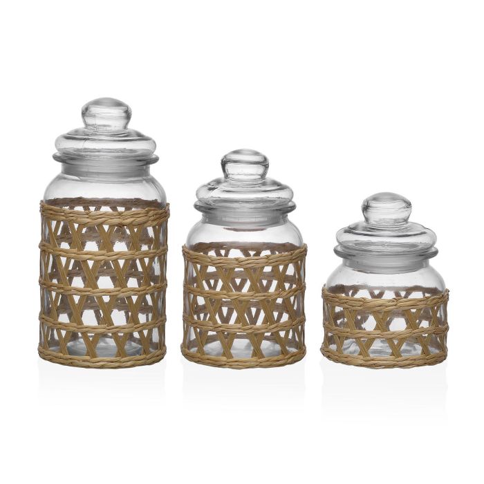 Bote Cristal Con Tapa 1300Ml Versa 11X24CM (6 Unidades) 1 Bote Cristal Con Tapa 1300Ml Versa 11X24CM (6 Unidades) 1
