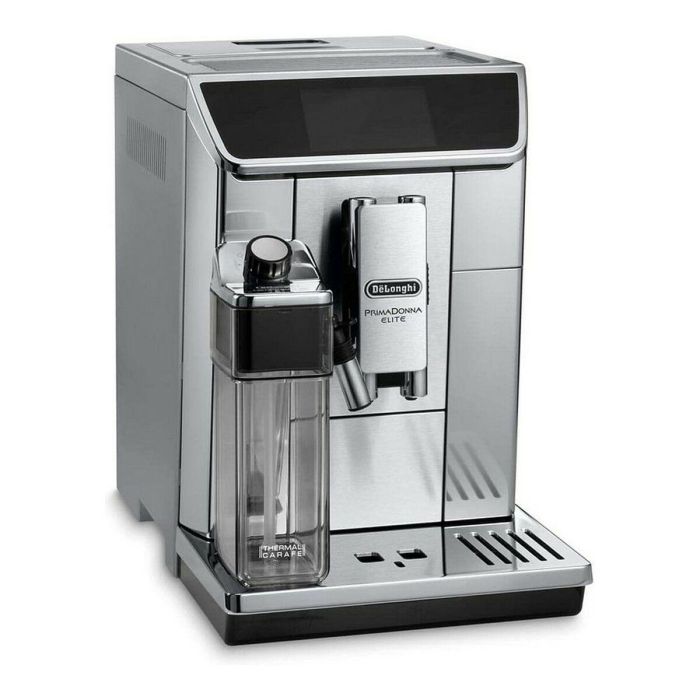 Delonghi ECAM 650.75.MS Cafetera Espresso Automática con Molinillo, PrimaDonna Elite, 15 bar, 2L, App Coffee Link, Chocolate Caliente, Acero Inoxidable 4