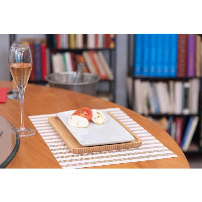 Tabla de Bambú Grande Rectangular para Aperitivos 36x24 cm Kinvara (12 Unidades) 1 Tabla de Bambú Grande Rectangular para Aperitivos 36x24 cm Kinvara (12 Unidades) 1