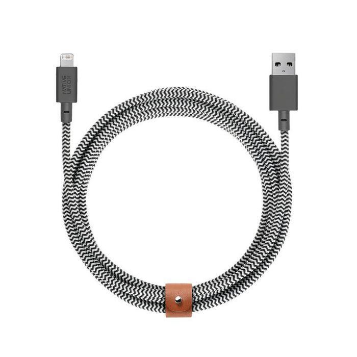 Native Union Belt Cable-Lightning-Zebra-3M Native Union Belt Cable-Lightning-Zebra-3M