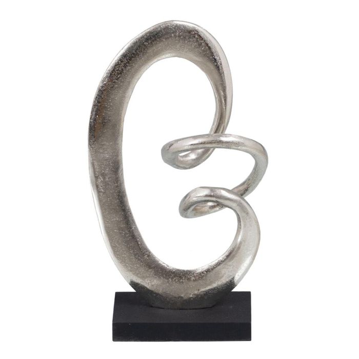 Figura Decorativa 18,5 x 8 x 34 cm Negro Plata 4 Figura Decorativa 18,5 x 8 x 34 cm Negro Plata 4