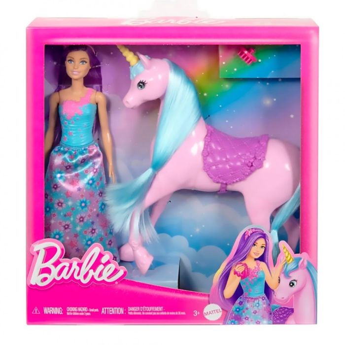 Muñeca Barbie Y Su Unicornio Hyt62 Mattel 1