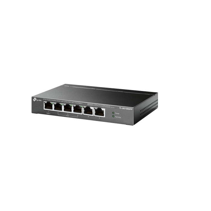 TP-LINK TL-SG1006PP Switch No Administrado Gigabit Ethernet 6 Puertos PoE Gris 1 TP-LINK TL-SG1006PP Switch No Administrado Gigabit Ethernet 6 Puertos PoE Gris 1