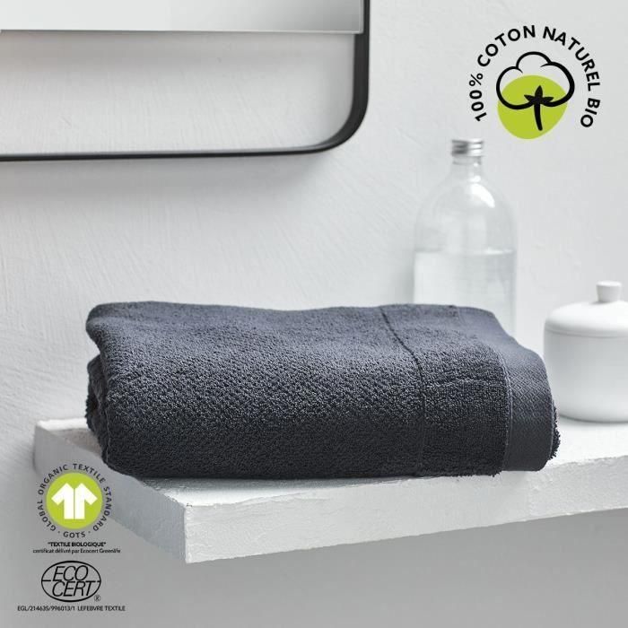 Today TOD3574643536532 Toalla de Baño Algodón Orgánico Carbón 70x130 cm