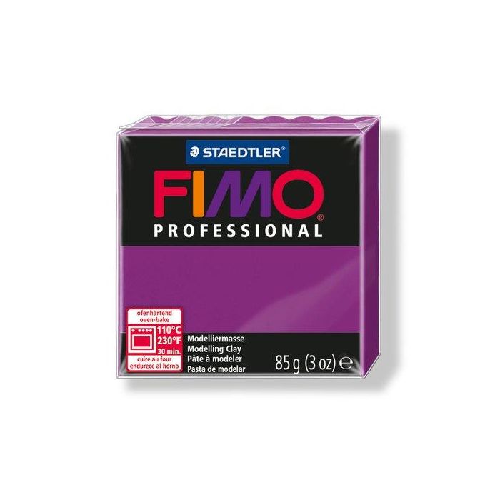 Pasta Modelar Fimo Professional Violeta 85 Gr. 4 unidades