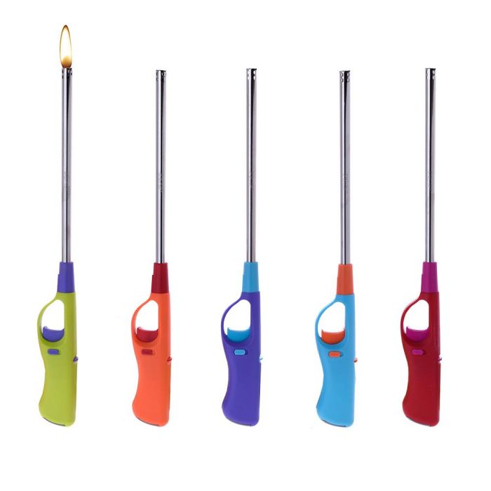 Polyflame Encendedor extra largo especial bbq recargable, llama amarilla, 35x4x2,5cm, colores surtidos 0 Polyflame Encendedor extra largo especial bbq recargable, llama amarilla, 35x4x2,5cm, colores surtidos 0