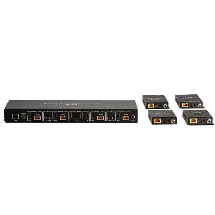 Lindy 70m Cat.6 4x4 HDMI 4K60 Matrix Extender 3 Lindy 70m Cat.6 4x4 HDMI 4K60 Matrix Extender 3