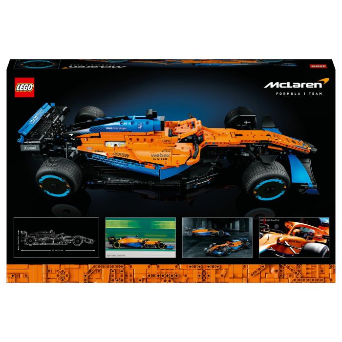 Lego 42141 Technic The McLaren Formula 1 2022 Race Car, modelo a escala F1, kit de construcción para adultos