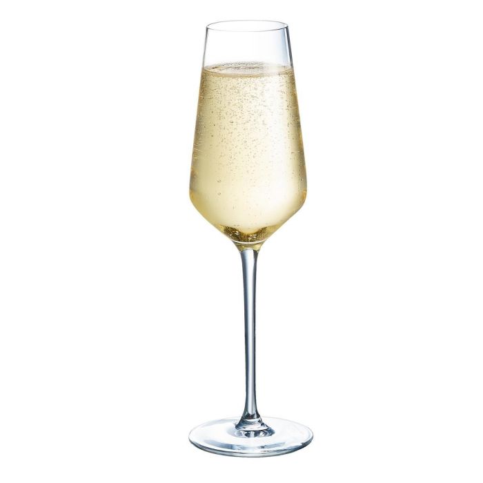 Cristal d'Arques Copa Flauta Ultime Cristalín 21 cL Pack de 6 Unidades Transparente Apto Lavavajillas Fabricado en Francia 1