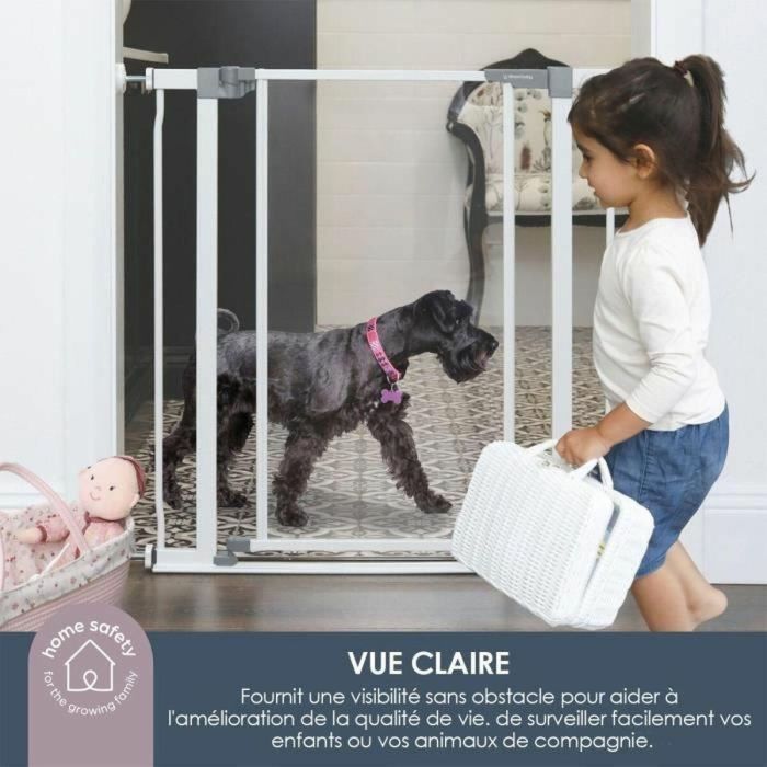 Dreambaby DRE9312742493271 Puerta de Seguridad con Panel Transparente, Función de Retención y Parte Inferior Anticaída, Blanca 5 Dreambaby DRE9312742493271 Puerta de Seguridad con Panel Transparente, Función de Retención y Parte Inferior Anticaída, Blanca 5