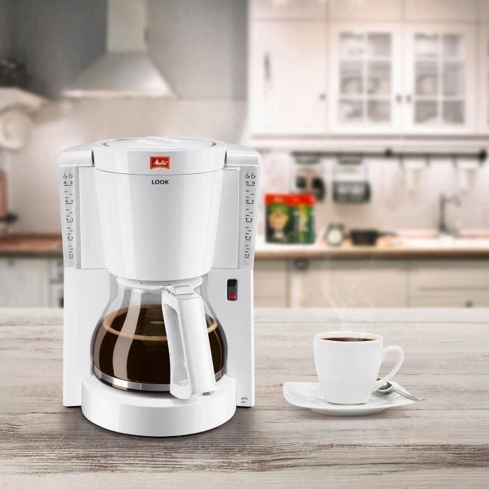 Melitta 1011-01 Cafetera de Goteo Look IV Blanca para Café Molido 1 Melitta 1011-01 Cafetera de Goteo Look IV Blanca para Café Molido 1