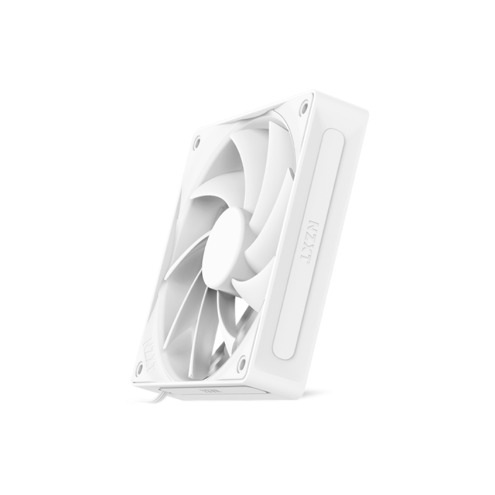 NZXT RF-Q12SF-W2 Ventilador para Ordenador de 12 cm, Rodamiento Dinámico Fluido, 1700 RPM, Blanco