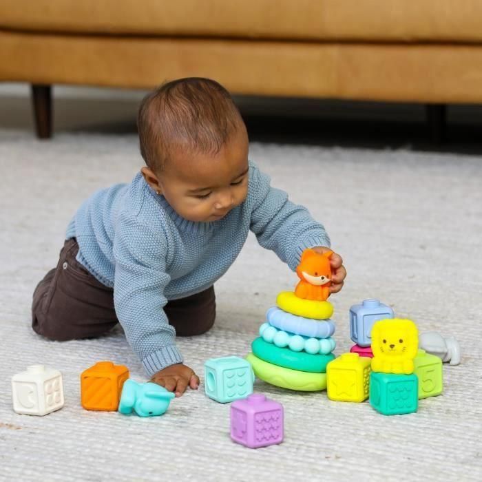 Infantino 315222 Caja de 20 Piezas Sensoriales Apilables 1