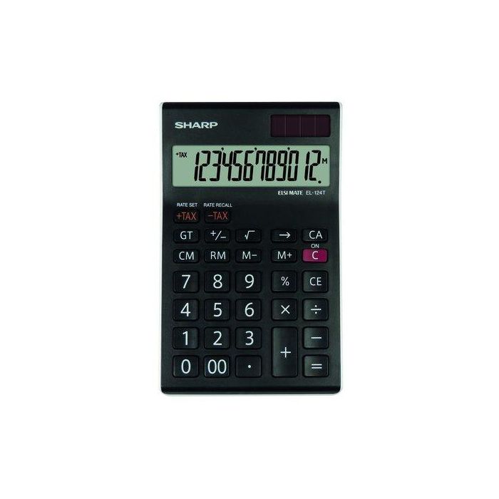 Calculadora Sobremesa Sharp 12 Digitos El-124T