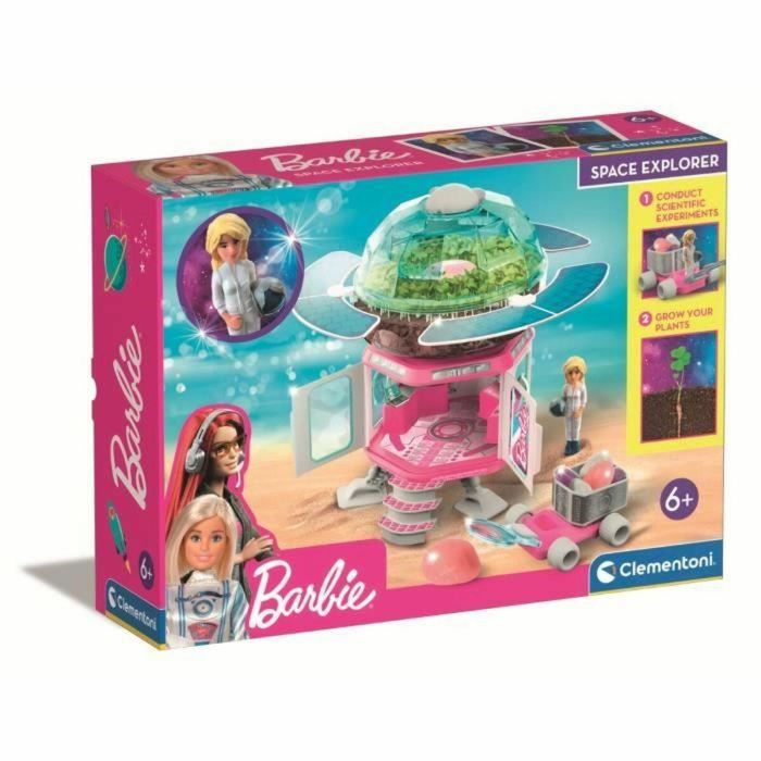 Clementoni Barbie Set de Ciencia Exploradora Espacial: Monta Estación Espacial y Personaliza con Pegatinas, Incluye Figura Barbie Clementoni Barbie Set de Ciencia Exploradora Espacial: Monta Estación Espacial y Personaliza con Pegatinas, Incluye Figura Barbie