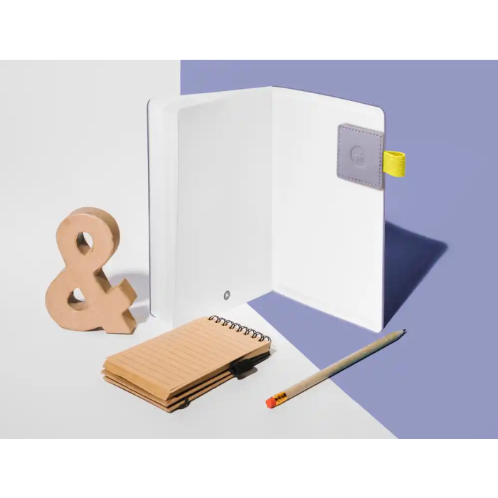 Antartik Portabolígrafo Autoadhesivo para Cuaderno con Elástico, Hasta 15 mm Grosor, Morado y Amarillo 9 Antartik Portabolígrafo Autoadhesivo para Cuaderno con Elástico, Hasta 15 mm Grosor, Morado y Amarillo 9