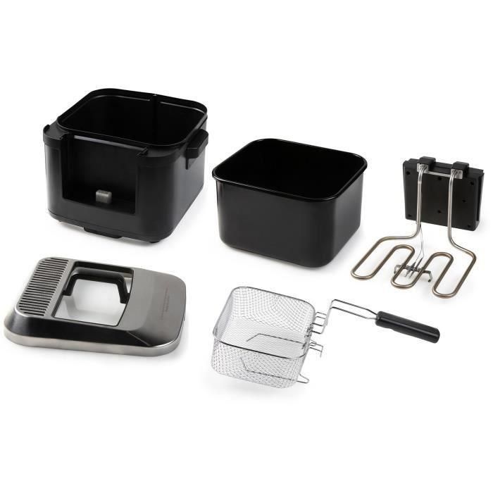 Freidora - DOMO - DO545FR - 4 Litros - 2000 Vatios - Temperatura Ajustable 130-190°C 2