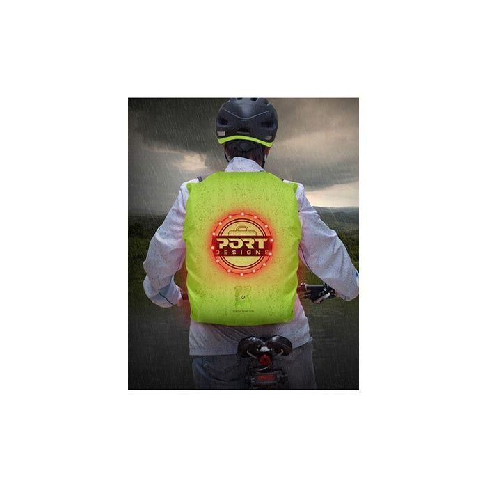 Port Designs POR1685165592336 Funda Lluvia Universal con LED Recargable para Mochilas hasta 25L / Portátiles 14-15.6 pulgadas 3