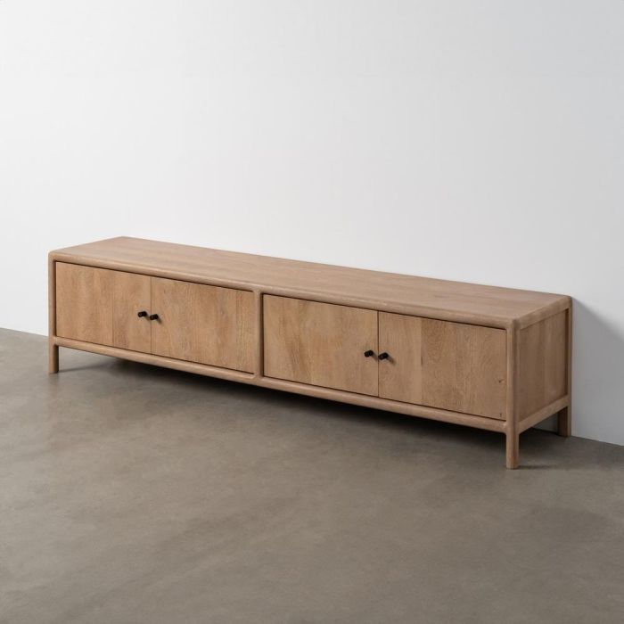Mueble Tv Natural Madera de Mango Salón 190 X 40 X 45 cm