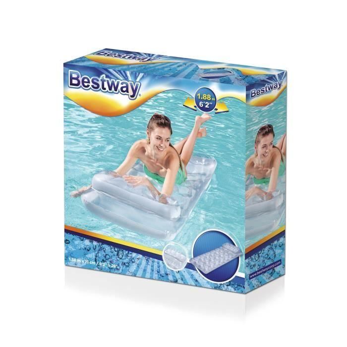 Bestway Colchoneta Hinchable Vasos Metalica con Almohada 188x71 cm Playa y Piscina 43024 5 Bestway Colchoneta Hinchable Vasos Metalica con Almohada 188x71 cm Playa y Piscina 43024 5