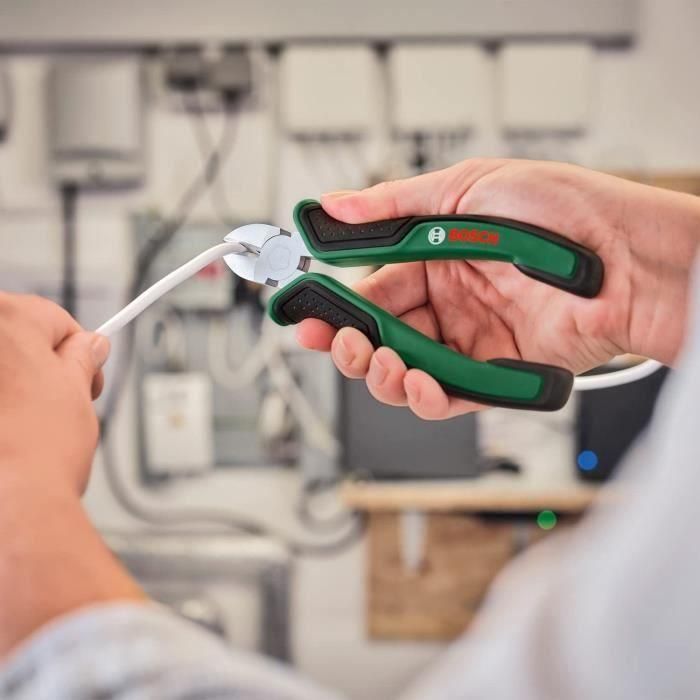 Bosch BOS4059952655857 Juego de 3 Alicates: universales, punta larga, corte diagonal, duraderos, ergonómicos 1