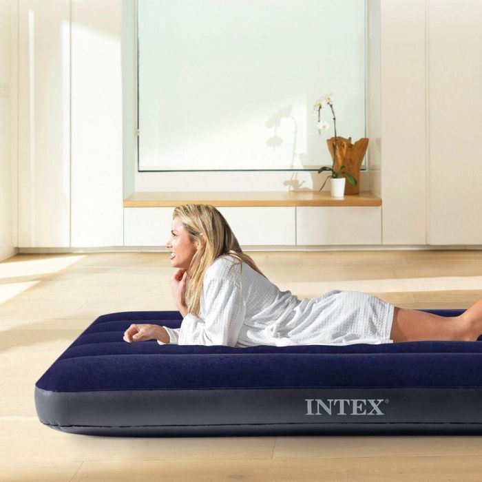 Colchón Hinchable Intex CLASSIC DOWNY 76 x 25 x 191 cm (6 Unidades) 1 Colchón Hinchable Intex CLASSIC DOWNY 76 x 25 x 191 cm (6 Unidades) 1