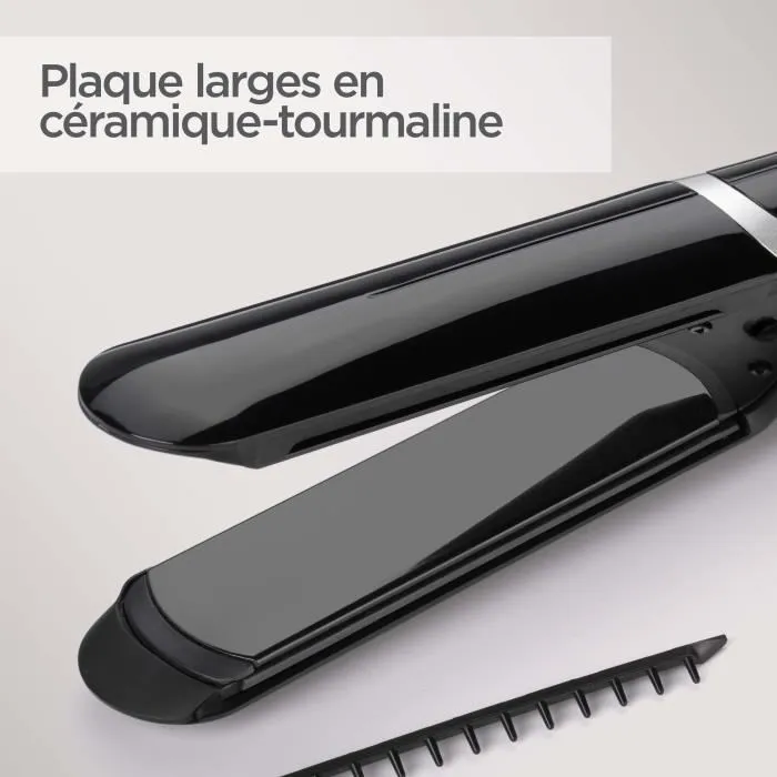Babyliss Plancha de Pelo ST397E con Placas Anchas para un Peinado Rápido y Eficaz 1