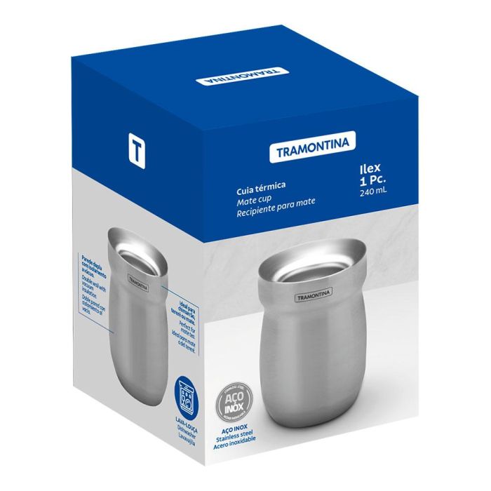 Recipiente para mate de acero inoxidable 240 ml 1 Recipiente para mate de acero inoxidable 240 ml 1