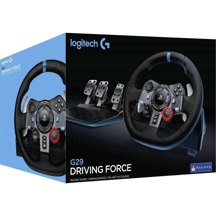 Logitech G29 Driving Force Volante de Carreras con Force Feedback, Pedales y Compatible con PS4/PC 1