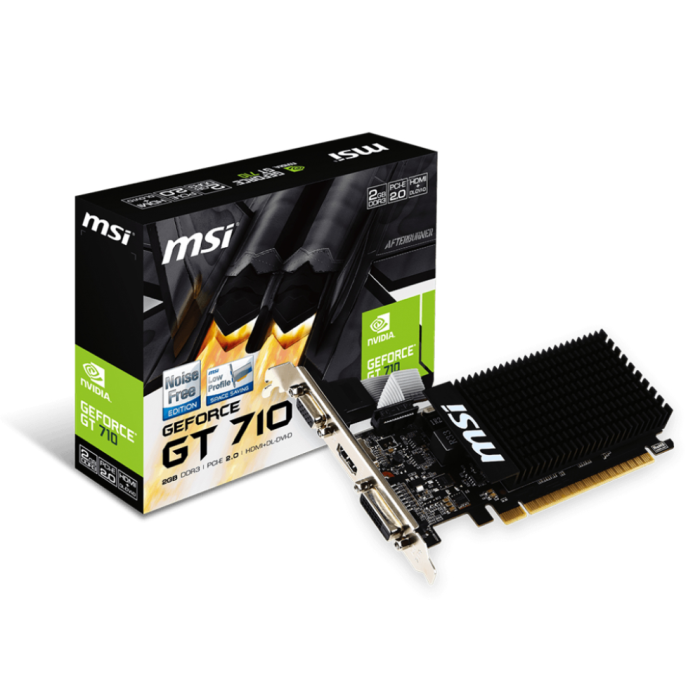 MSI 912-V809-2016 tarjeta gráfica NVIDIA GeForce GT 710 2 GB GDDR3 MSI 912-V809-2016 tarjeta gráfica NVIDIA GeForce GT 710 2 GB GDDR3