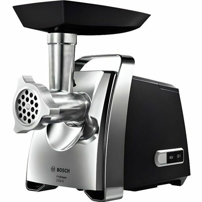 Bosch MFW67440 Picadora de Carne Eléctrica 700W, Diseño Negro y Acero Inoxidable con Pies Antideslizantes Bosch MFW67440 Picadora de Carne Eléctrica 700W, Diseño Negro y Acero Inoxidable con Pies Antideslizantes