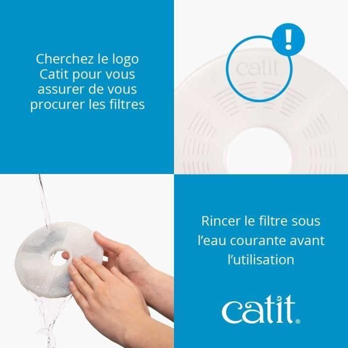CAT IT Pack de 12 filtros de triple acción para fuente de agua 5 CAT IT Pack de 12 filtros de triple acción para fuente de agua 5