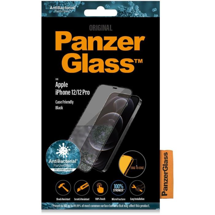 PanzerGlass Protector de Pantalla E2E Antibacteriano para iPhone 12 / 12 Pro 1 PanzerGlass Protector de Pantalla E2E Antibacteriano para iPhone 12 / 12 Pro 1