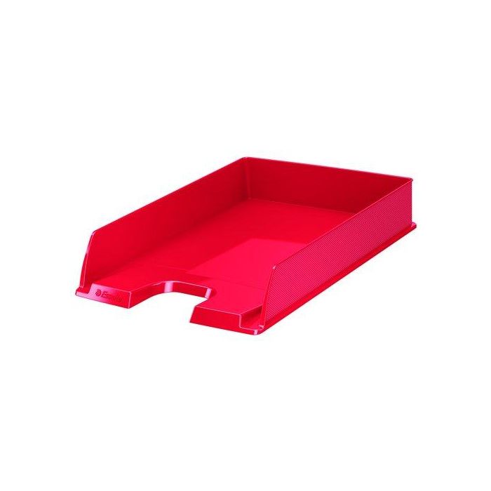 Bandeja Sobremesa Europost Opaco Rojo 10 unidades