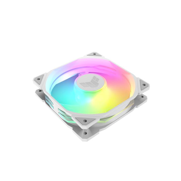 Asus TUF Gaming TR120 ARGB Ventilador para Carcasa de Ordenador 12 cm Blanco Iluminación RGB 3