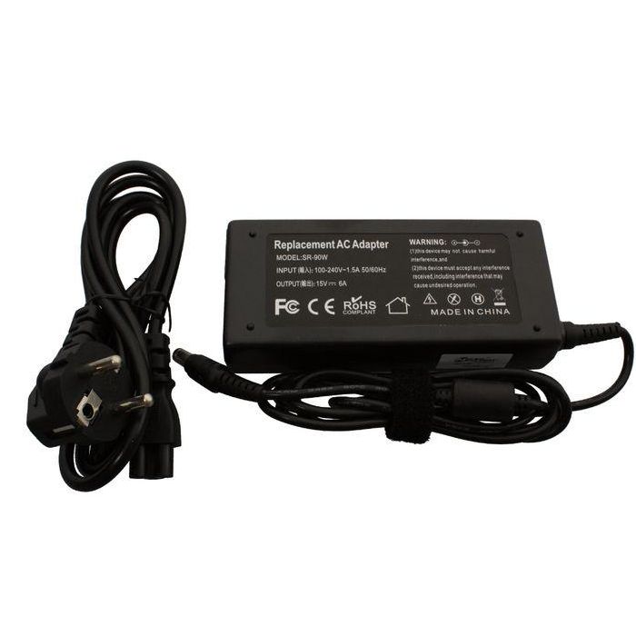 CoreParts Power Adapter for Toshiba 90W 15V 6A Plug:6.3*3.0 Including EU Power Cord CoreParts Power Adapter for Toshiba 90W 15V 6A Plug:6.3*3.0 Including EU Power Cord
