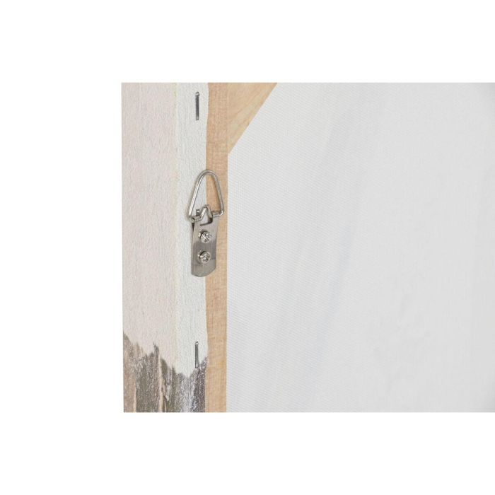 DKD Home Decor Cuadro Boho Pueblo Cactus Blanco y Verde Lienzo/MDF 90 x 60 x 3.5 cm (2 Unidades) 1