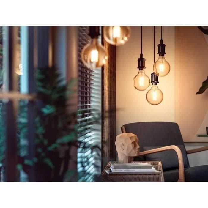 Philips Hue White Ambiance, LED conectado LED E27 Filamento G93 Globe, Bluetooth, trabaja con Alexa, Google y HomeKit 5 Philips Hue White Ambiance, LED conectado LED E27 Filamento G93 Globe, Bluetooth, trabaja con Alexa, Google y HomeKit 5