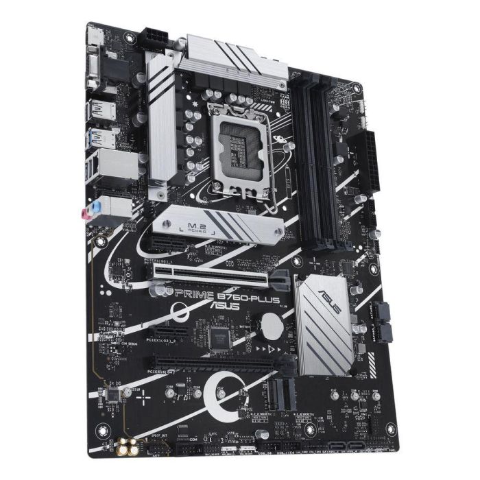 Asus PRIME B760-PLUS Intel B760 LGA 1700 ATX Placa Base con PCIe 5.0, 3 Slots M.2 PCIe 4.0, DDR5, LAN Realtek 2.5Gb, DisplayPort, HDMI, USB 3.2 Gen 2x2 Type-C y Sincronización Aura Asus PRIME B760-PLUS Intel B760 LGA 1700 ATX Placa Base con PCIe 5.0, 3 Slots M.2 PCIe 4.0, DDR5, LAN Realtek 2.5Gb, DisplayPort, HDMI, USB 3.2 Gen 2x2 Type-C y Sincronización Aura