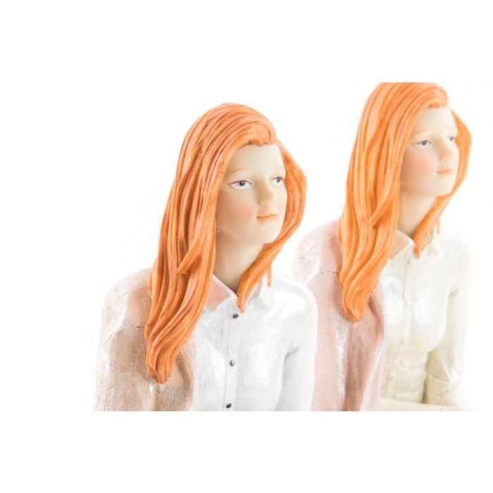 DKD Home Decor Figura Romantico 18 x 19.5 x 15 cm (2 Unidades) 1