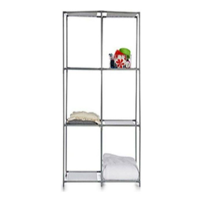 Estantería Kipit WR4325 Gris Metal Tela Plástico 1 Estantería Kipit WR4325 Gris Metal Tela Plástico 1