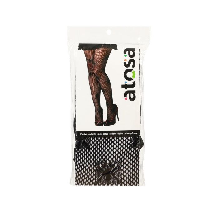 Pantys De Red Negra Con Motivo De Arañas Grandes Para Halloween 1