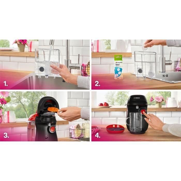 Cafetera multibebidas - BOSCH - TASSIMO - T10 Happy red - 1400 W 4 Cafetera multibebidas - BOSCH - TASSIMO - T10 Happy red - 1400 W 4